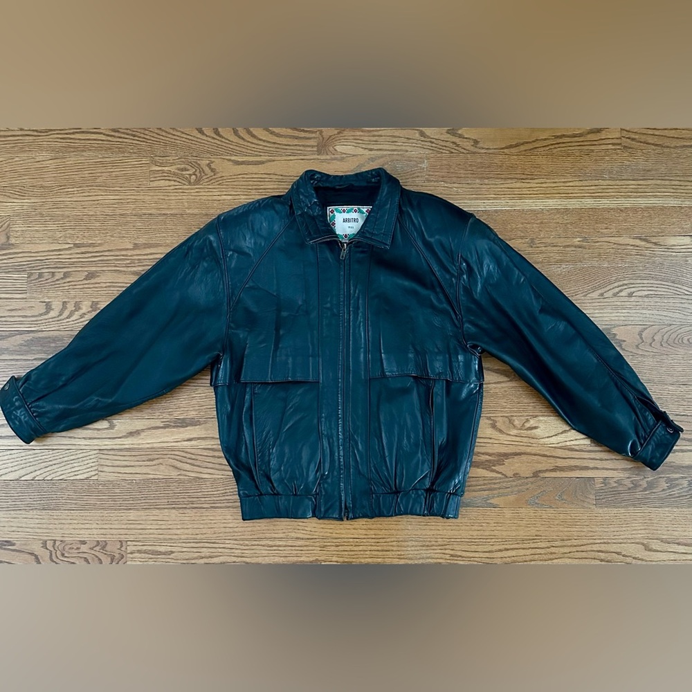 Vintage late 80s ARBITRO Piel Women’s Leather Jacket - Size Small